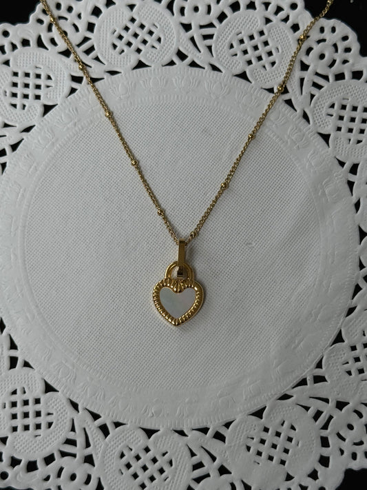SS46 Double-Sided Heart Necklace *WATERPROOF & TARNISH-PROOF*