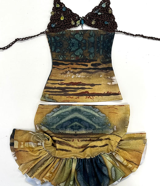 Ensemble imprimé batik celtique RARA orné de bijoux ELLA MIA (S et M)