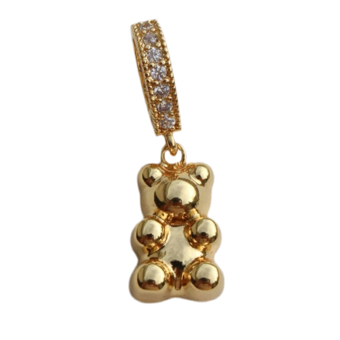 アイスパフ イニシャルネックレス - ゴールド