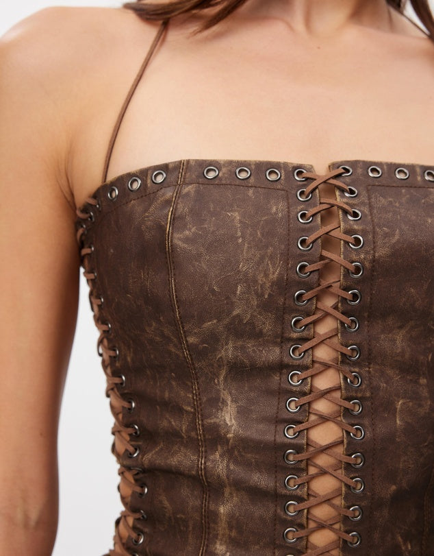 Odille Corset - Brown (S)