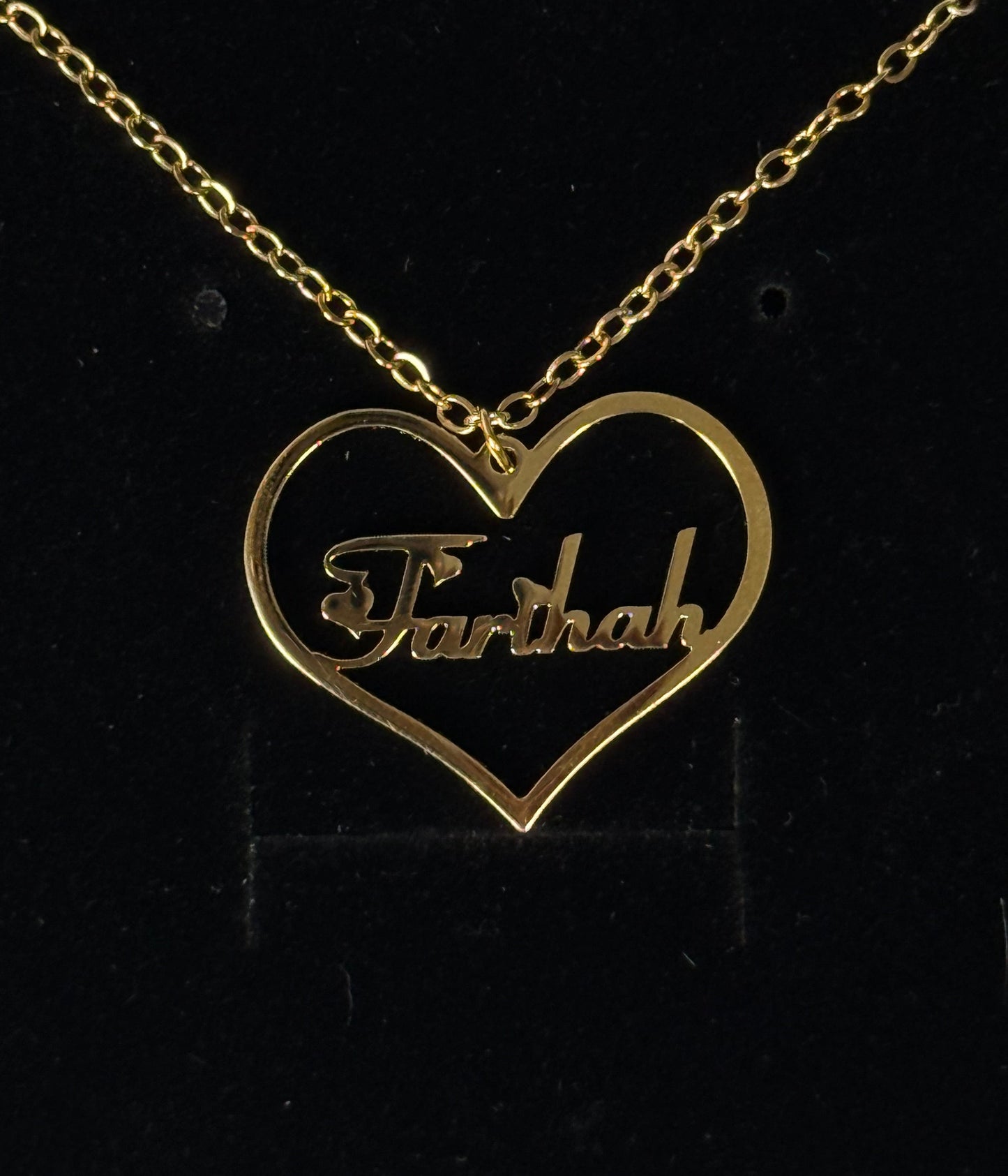 Personalised Heart Nameplate