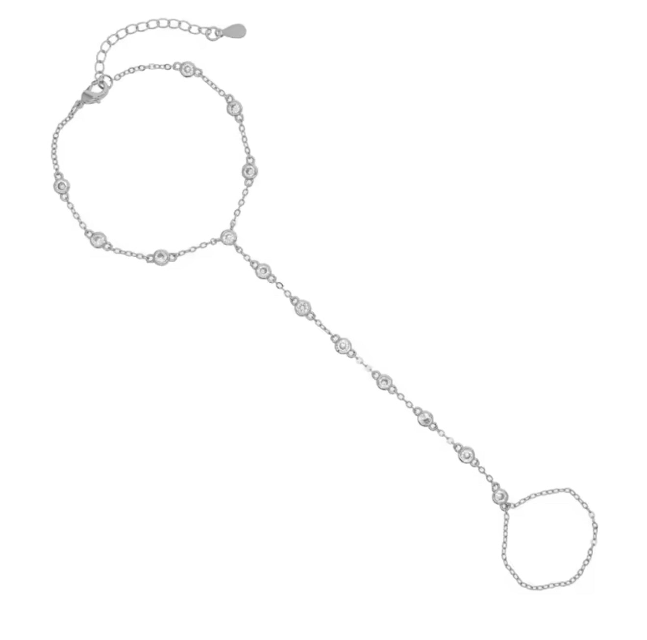 Aurora Hand Chains - Clear/Emerald/Blue/Silver