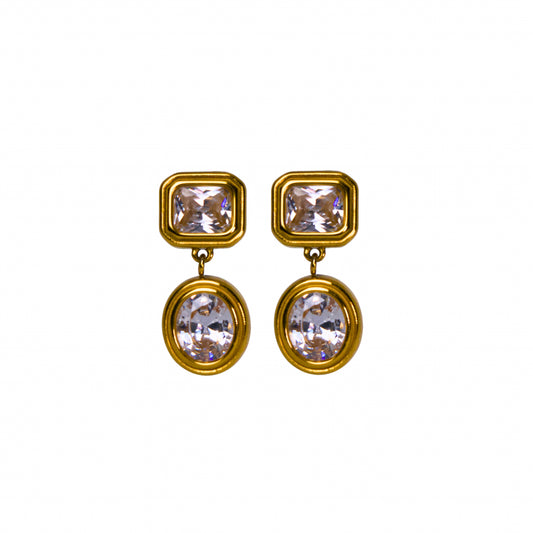 Empress Earrings - Clear