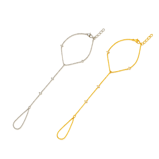 Amalfi Hand Chain - 18K Gold Plated/Silver