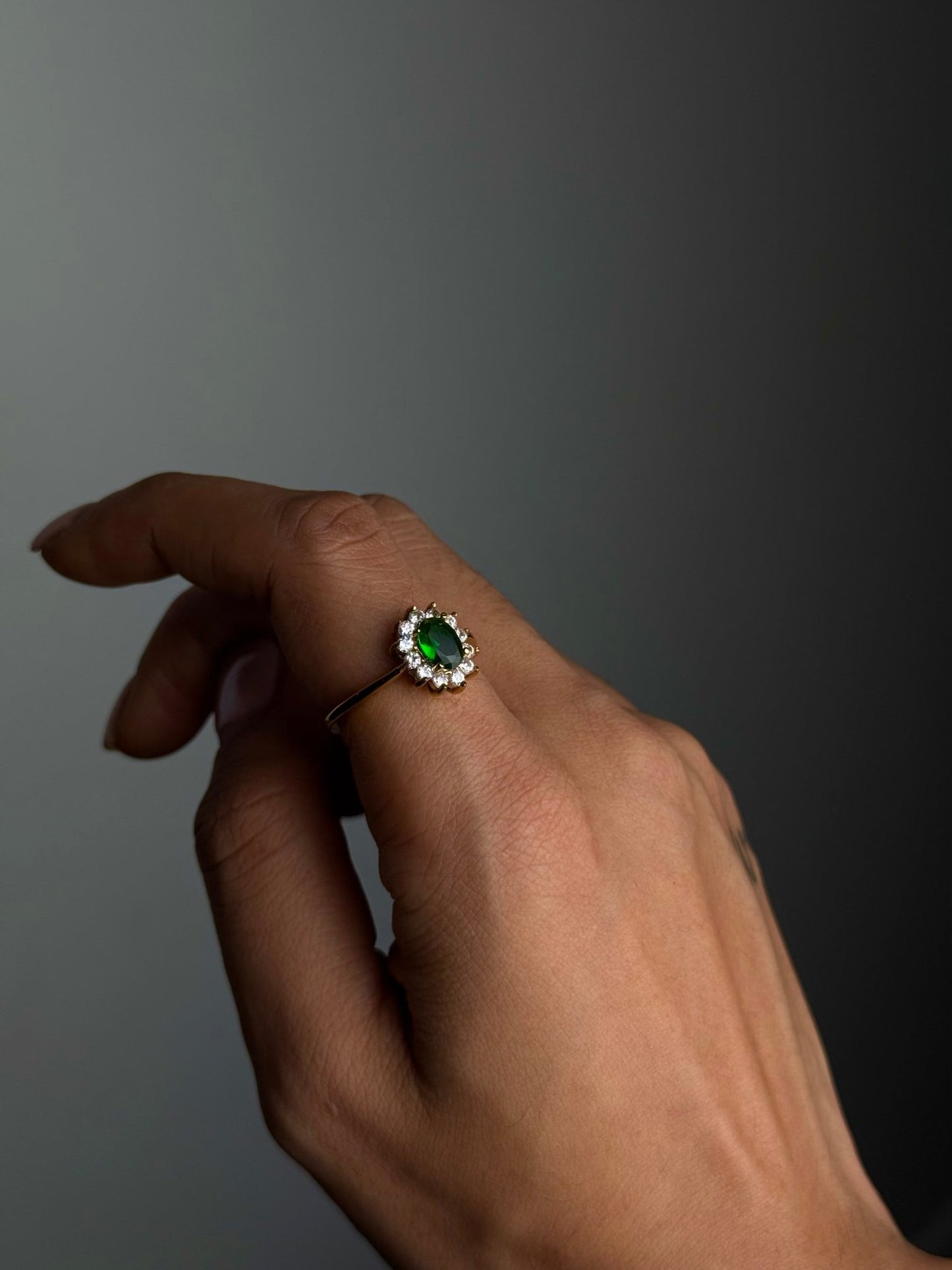Bague Emerald Bloom