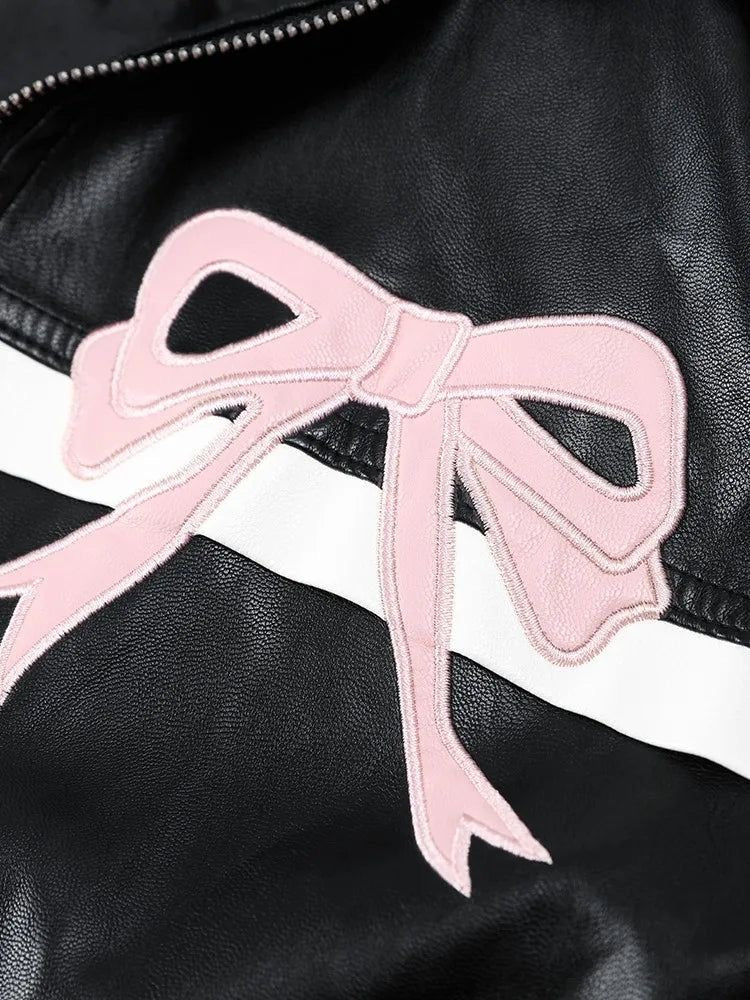 Blouson aviateur Harajuku (rose)