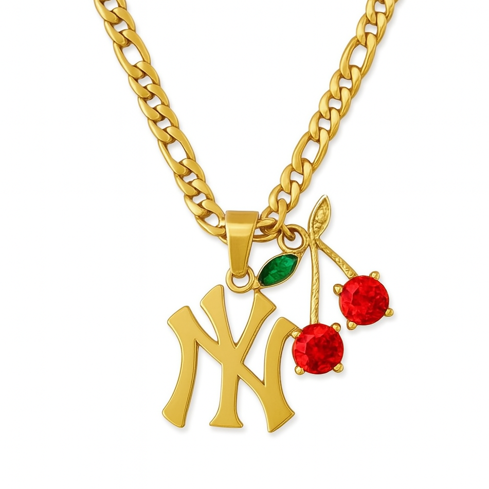 Yankee Charm Necklace (Customisable)-Gold