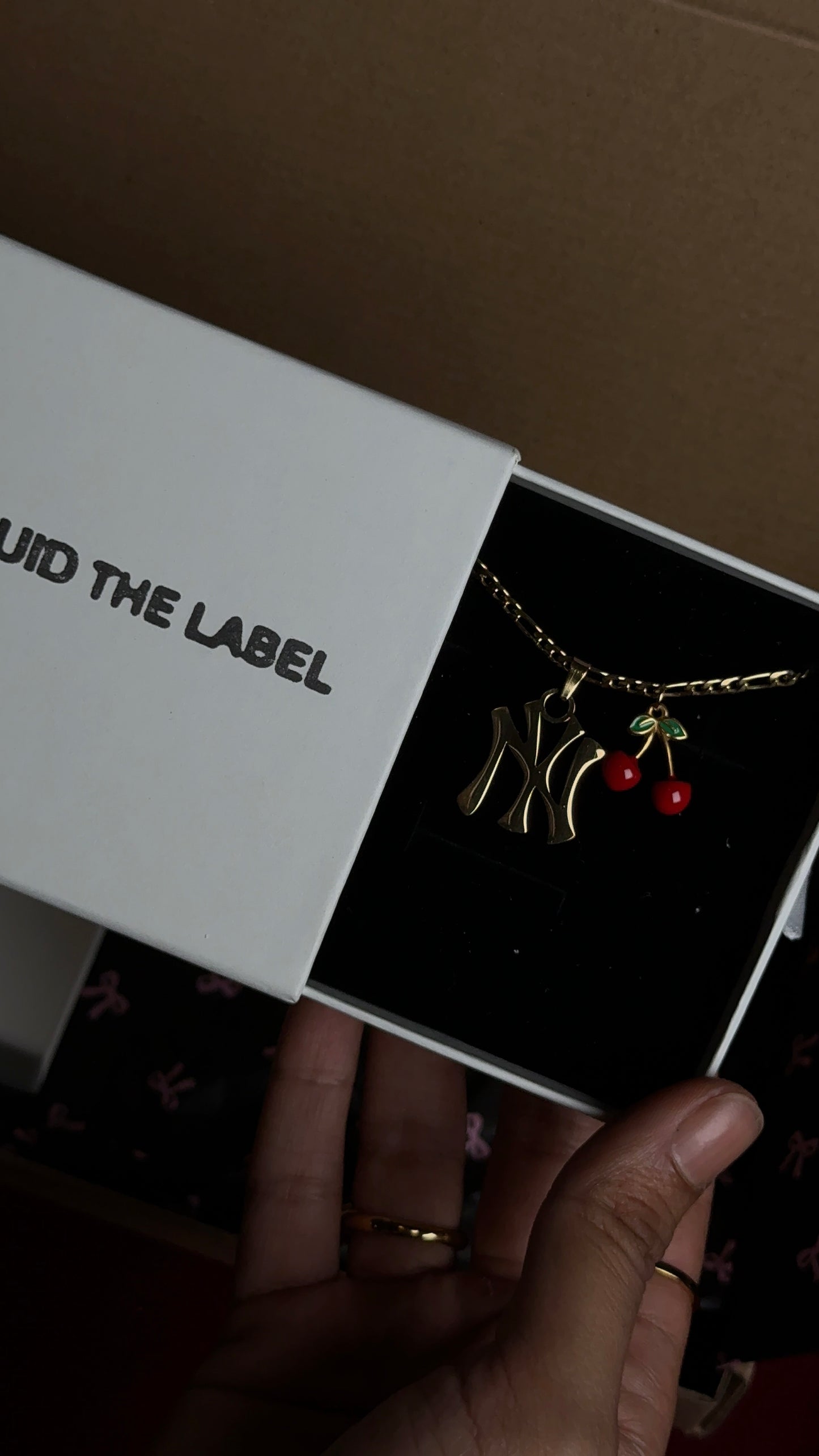Yankee Charm Necklace (Customisable)-Gold *PRE-ORDER*
