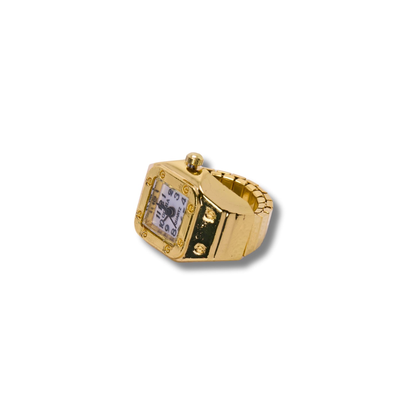 Retro Watch Ring - Gold/Silver