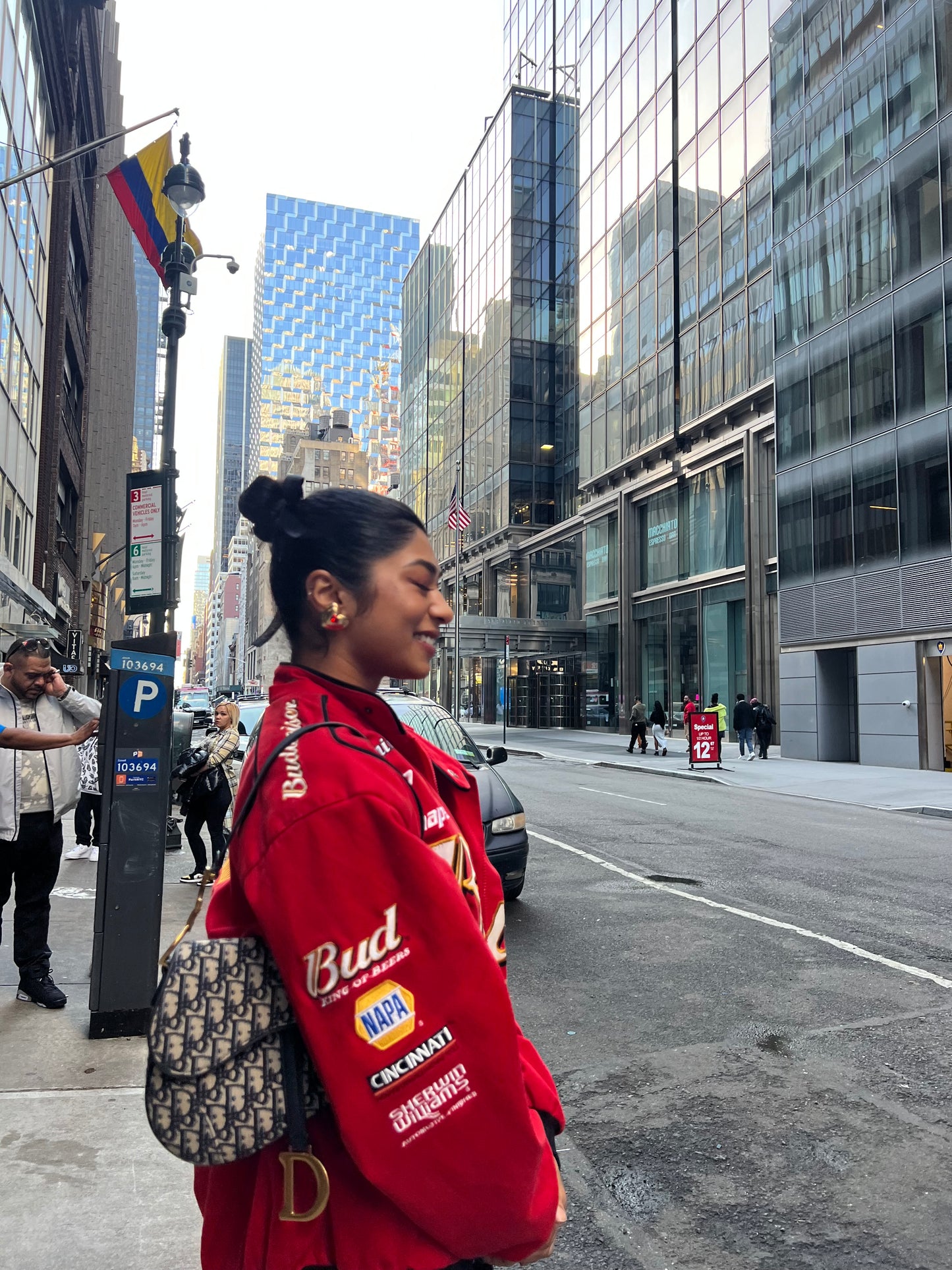 Blouson aviateur Budweiser Nascar