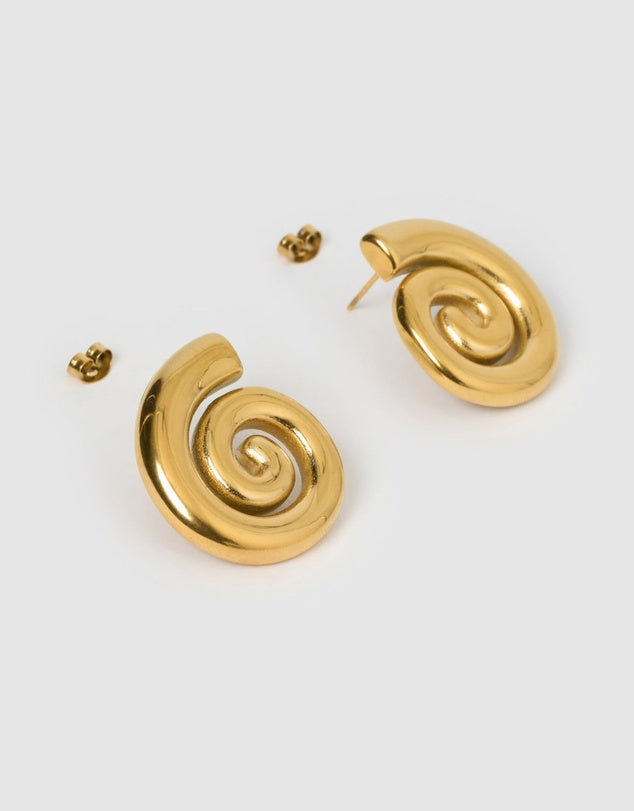 Swirl Earrings - Gold/Silver