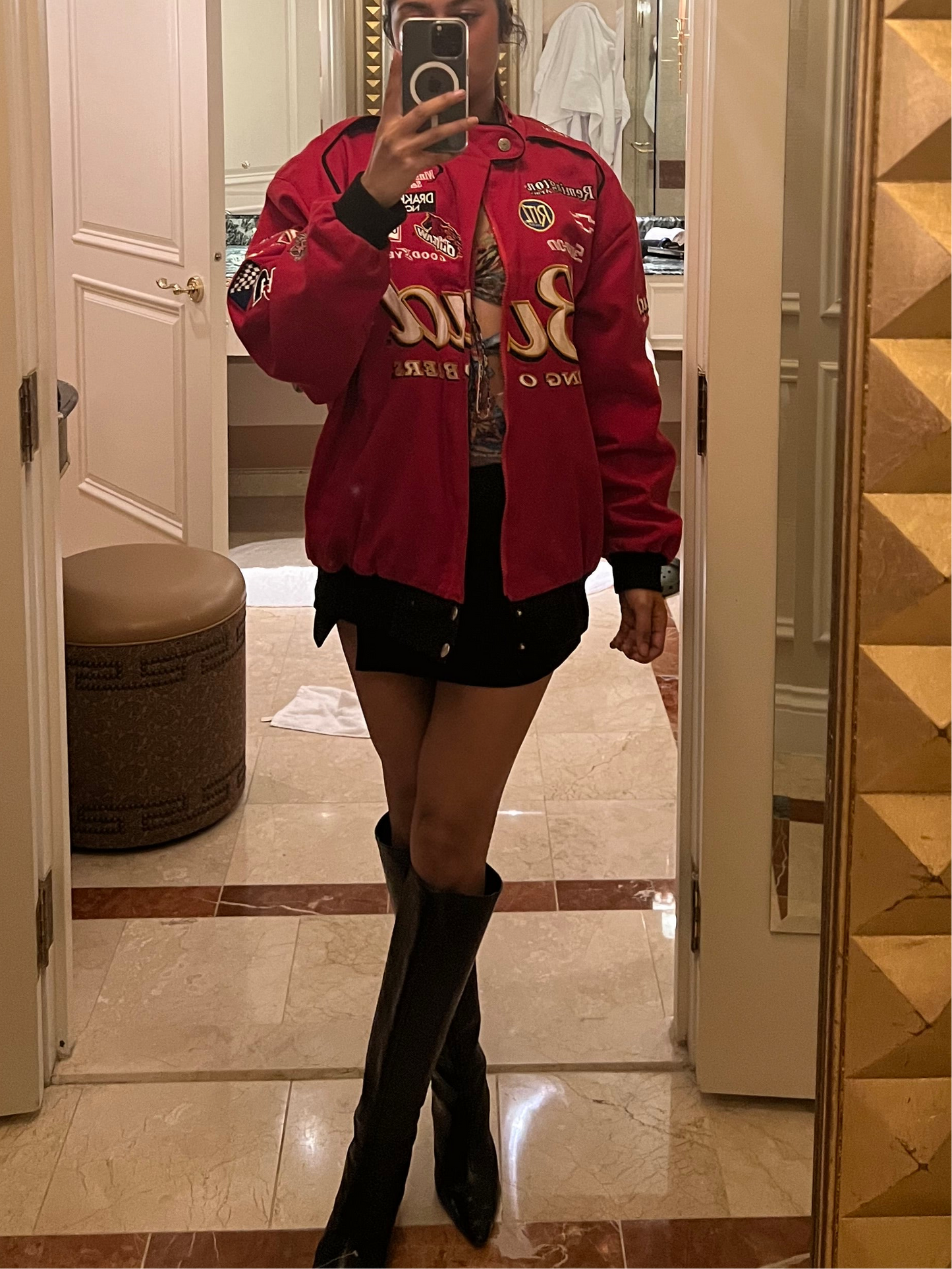 Blouson aviateur Budweiser Nascar