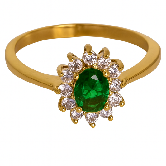 Emerald Bloom Ring