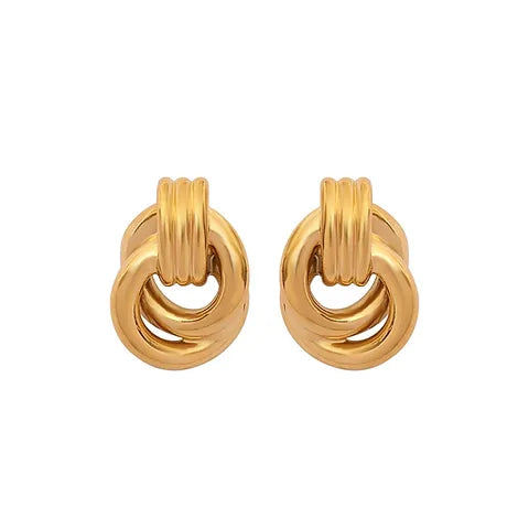 Knot Earrings - Gold
