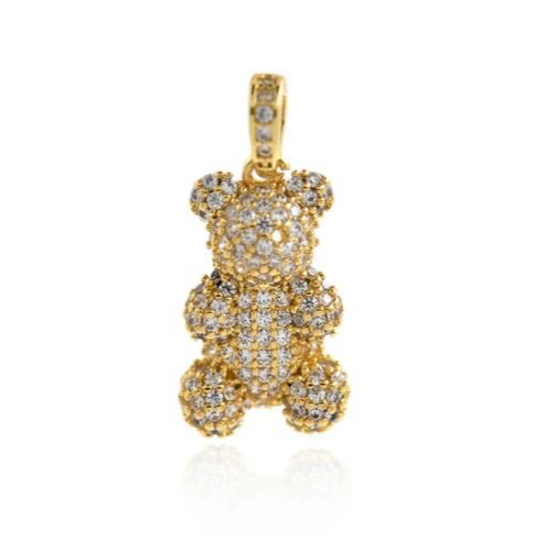 アイスパフ イニシャルネックレス - ゴールド