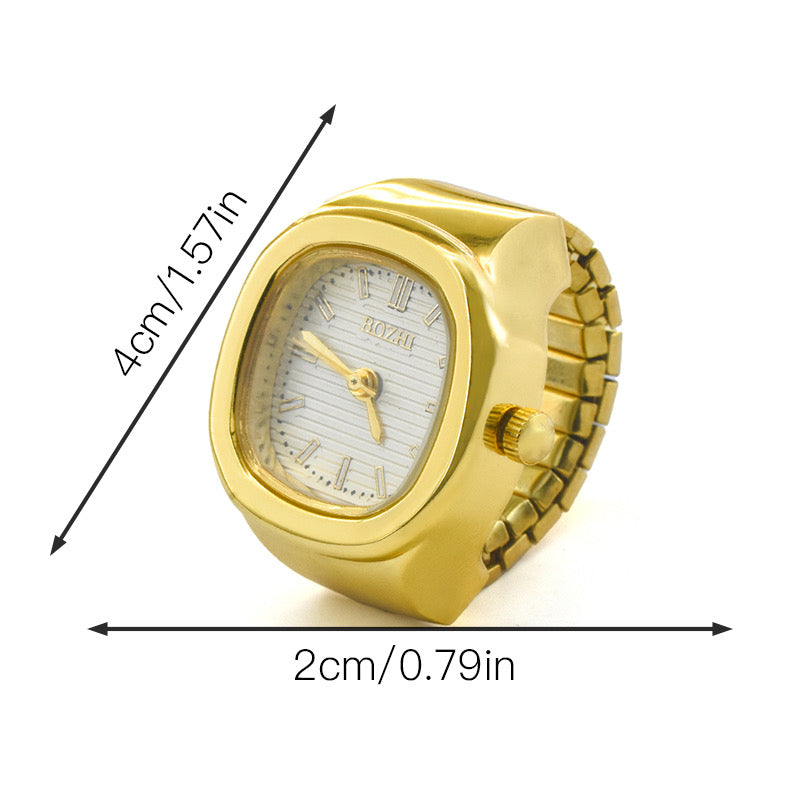 Bottega Watch Ring - Gold