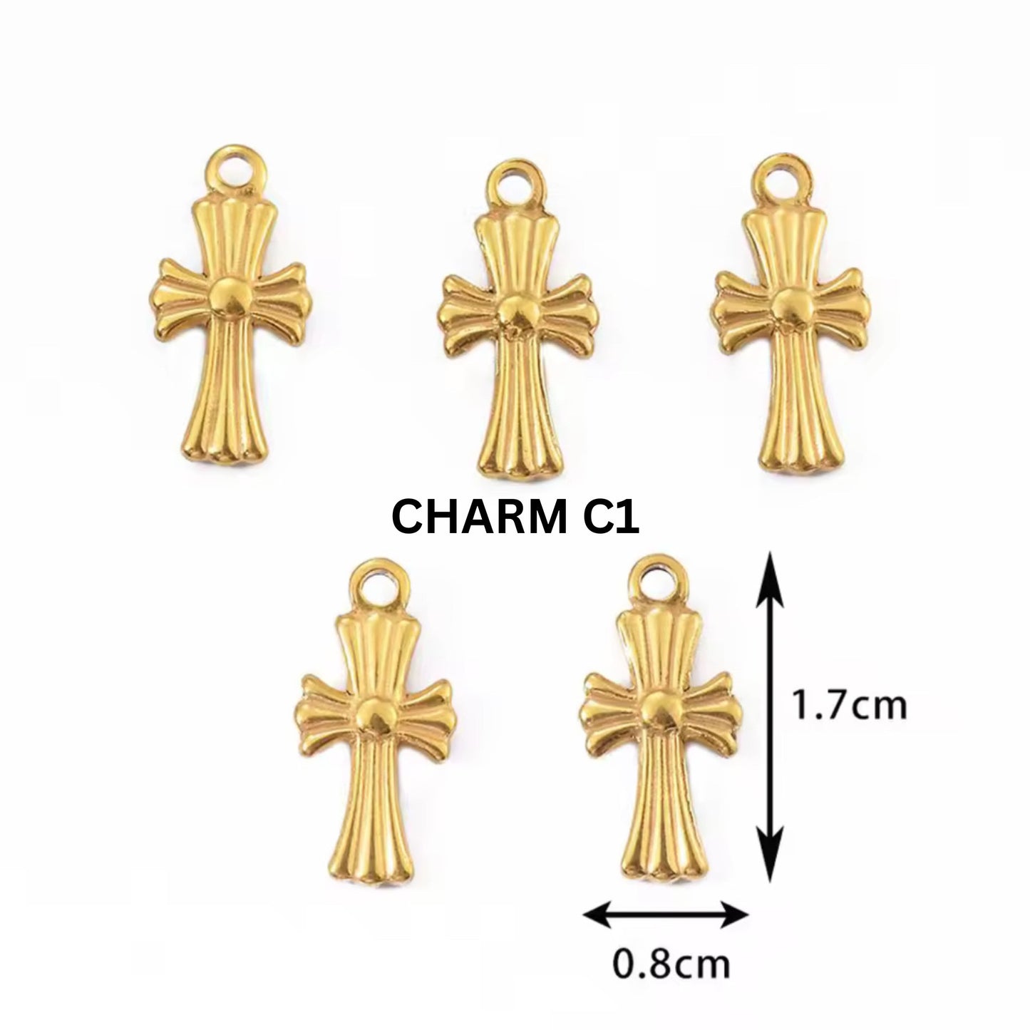 Collier à breloques Yankee (personnalisable) - Or