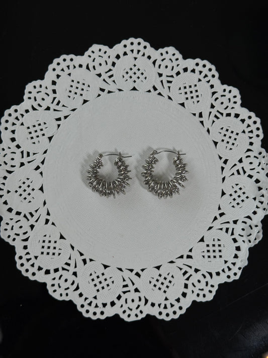 SS15 Hoops - Silver  *WATERPROOF & TARNISH-PROOF*