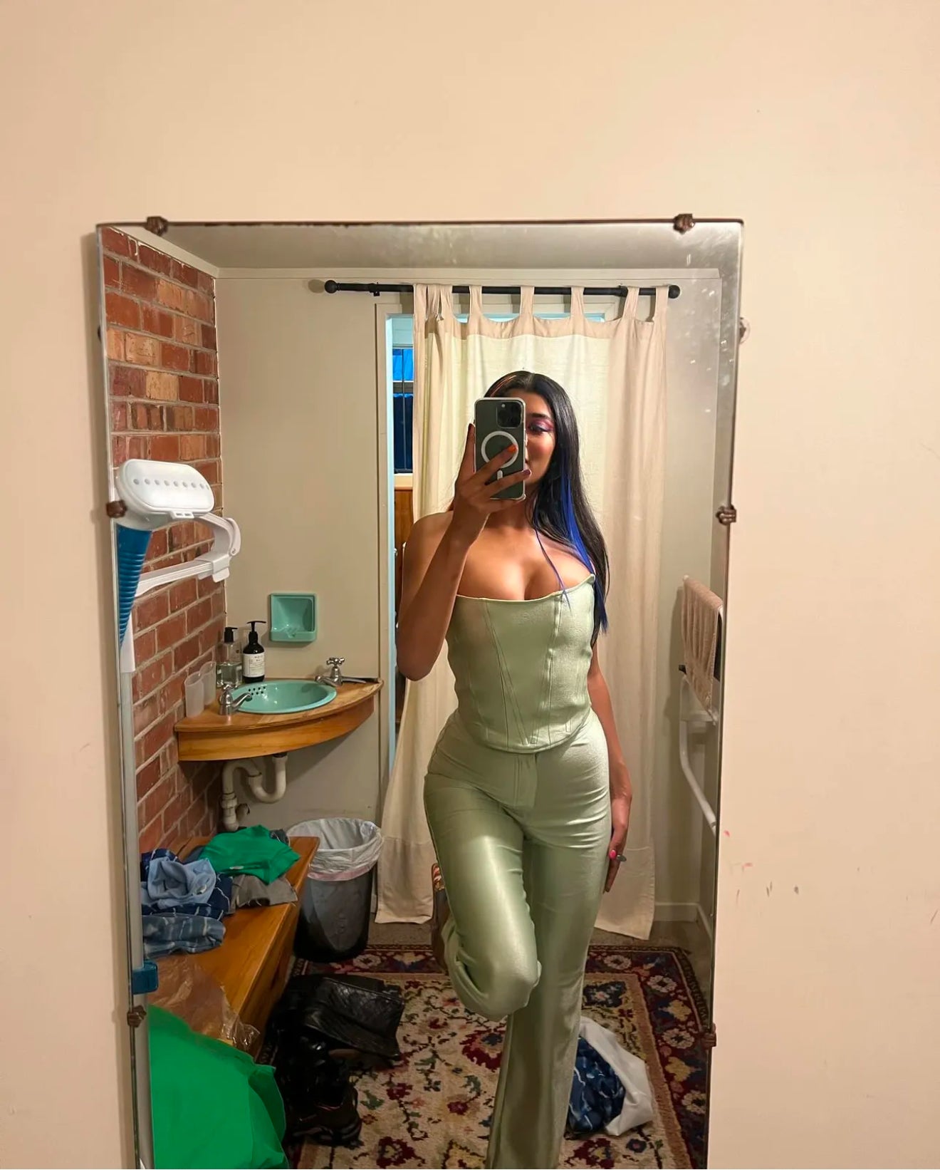 Corset étoile à la menthe (XS/S)