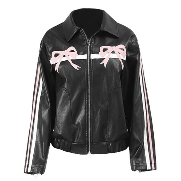 Blouson aviateur Harajuku (rose)