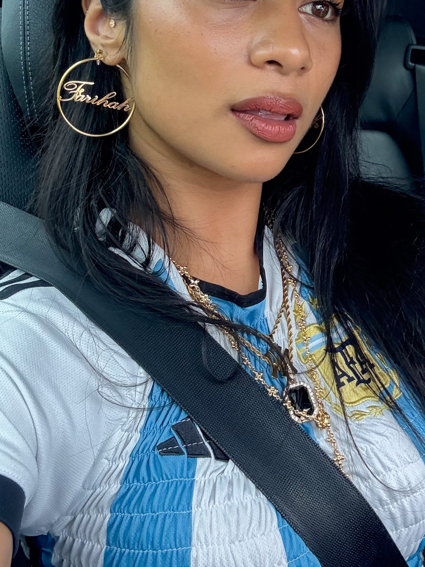 カスタムネームフープ - ゴールド/シルバー