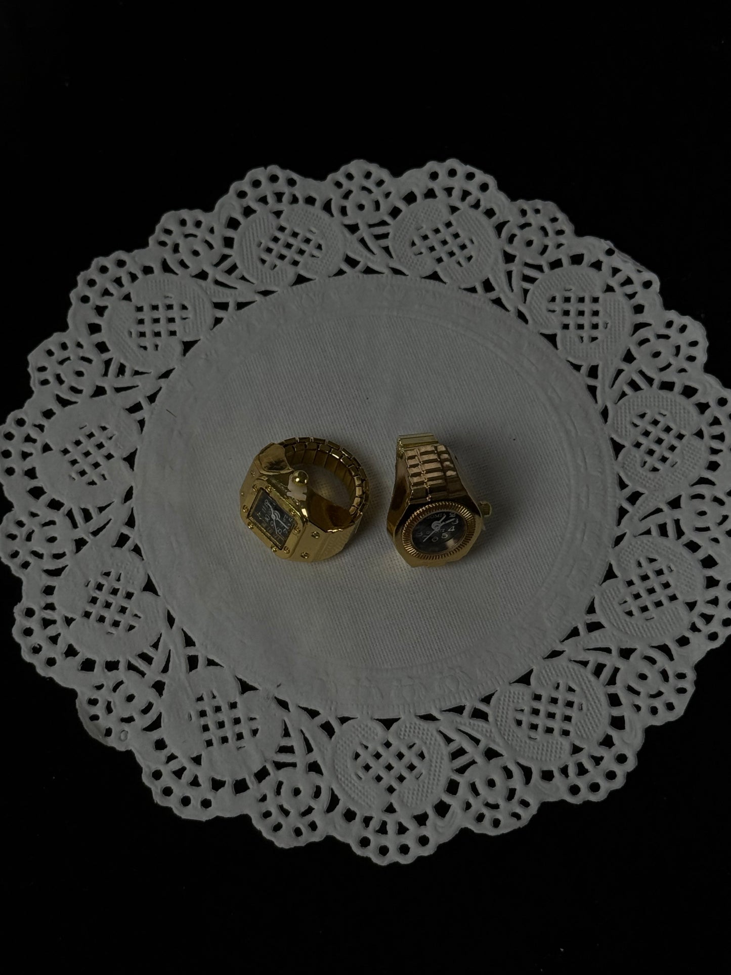 レトロウォッチリング - ゴールド/シルバー