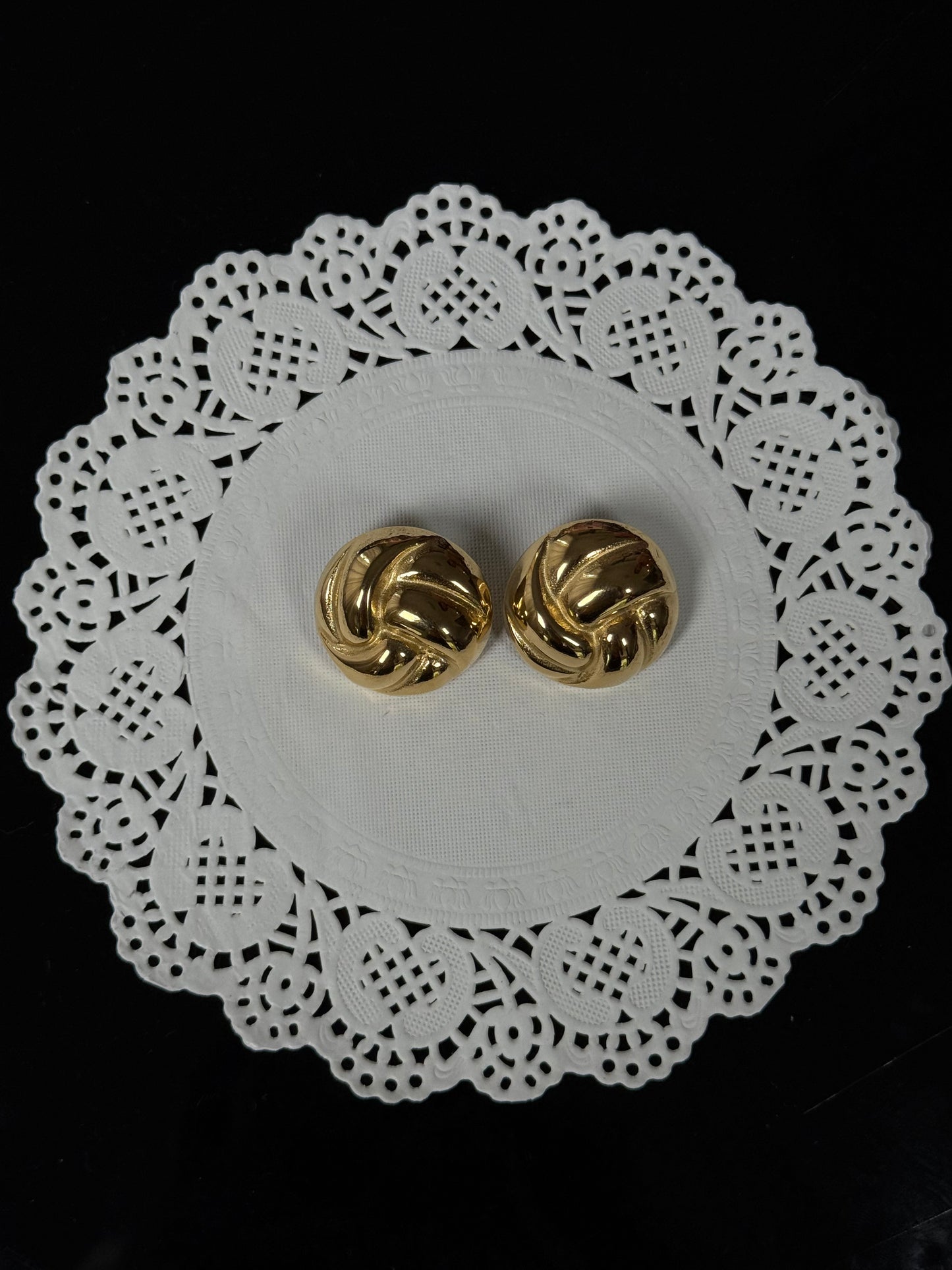 SS05 Gold Statement Stud *WATERPROOF & TARNISH-PROOF*