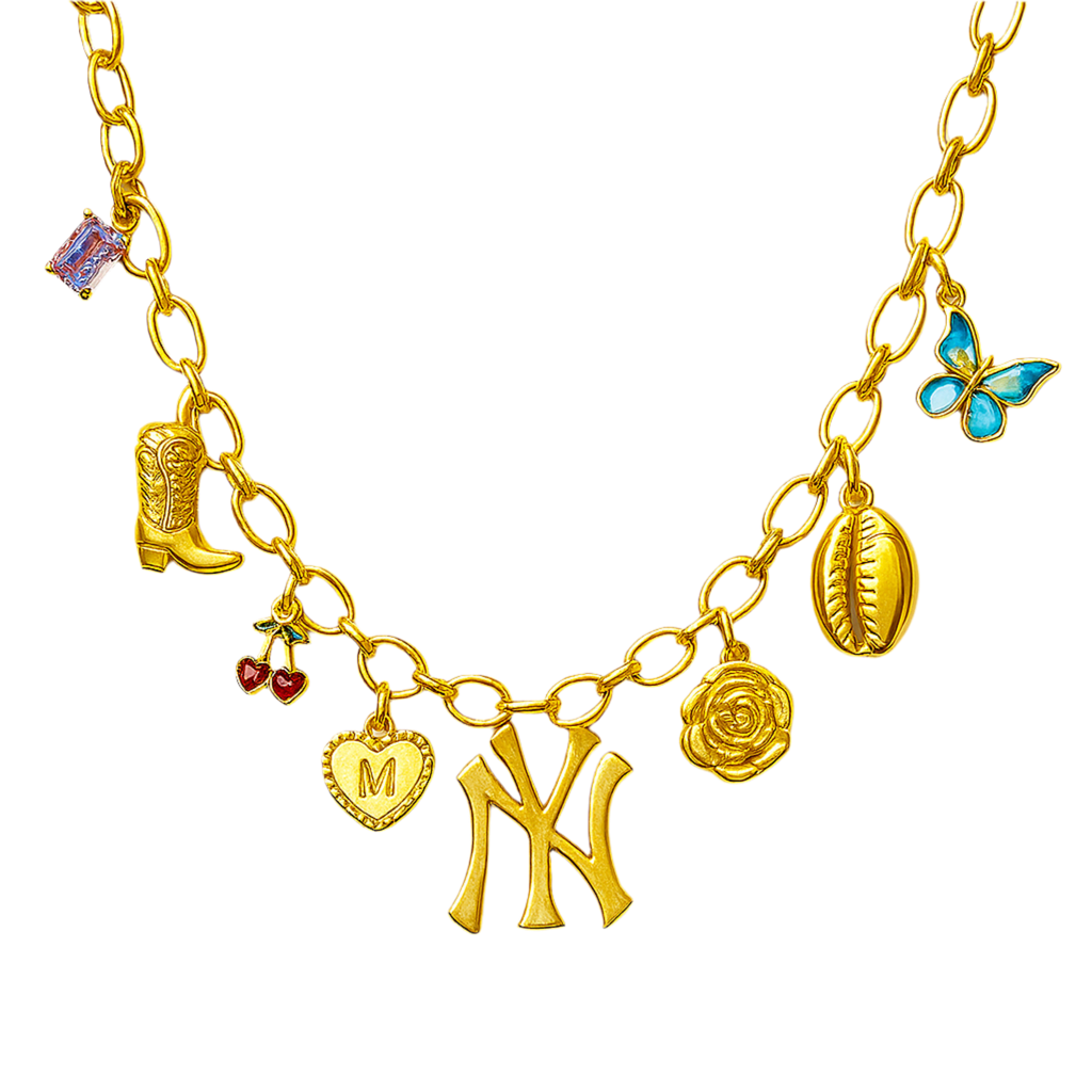 Build-A-Baddie Charm Necklace - Gold/Silver
