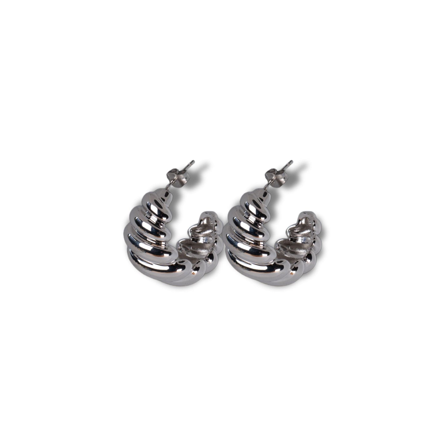 Créoles Wave - Argent