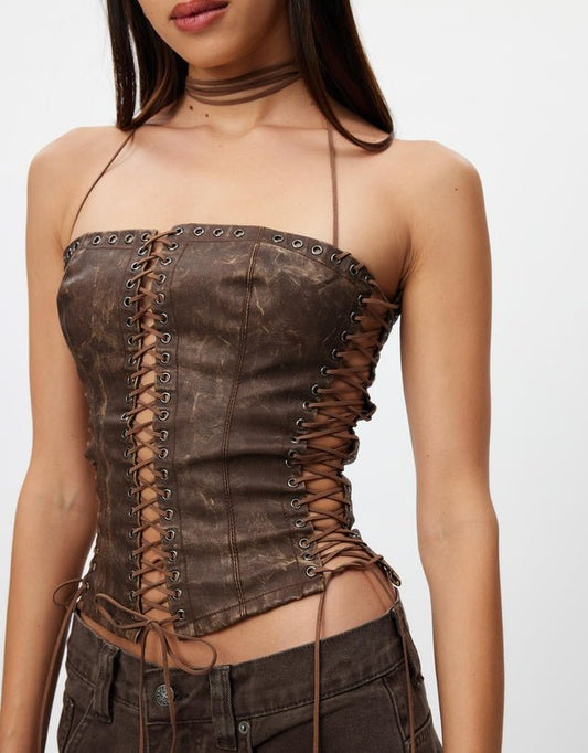 Odille Corset - Brown (S)