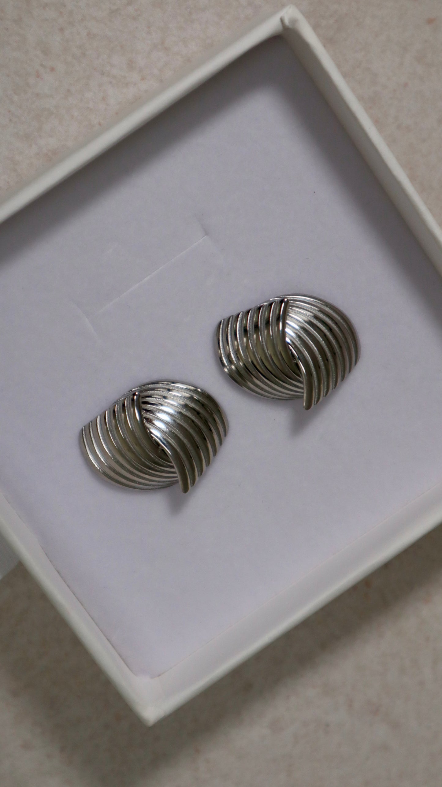Boucles d'oreilles lisses - Argent