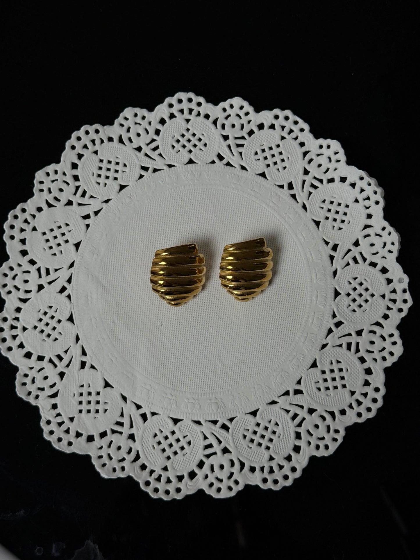 SS04 Gold Statement Earring *WATERPROOF & TARNISH-PROOF*