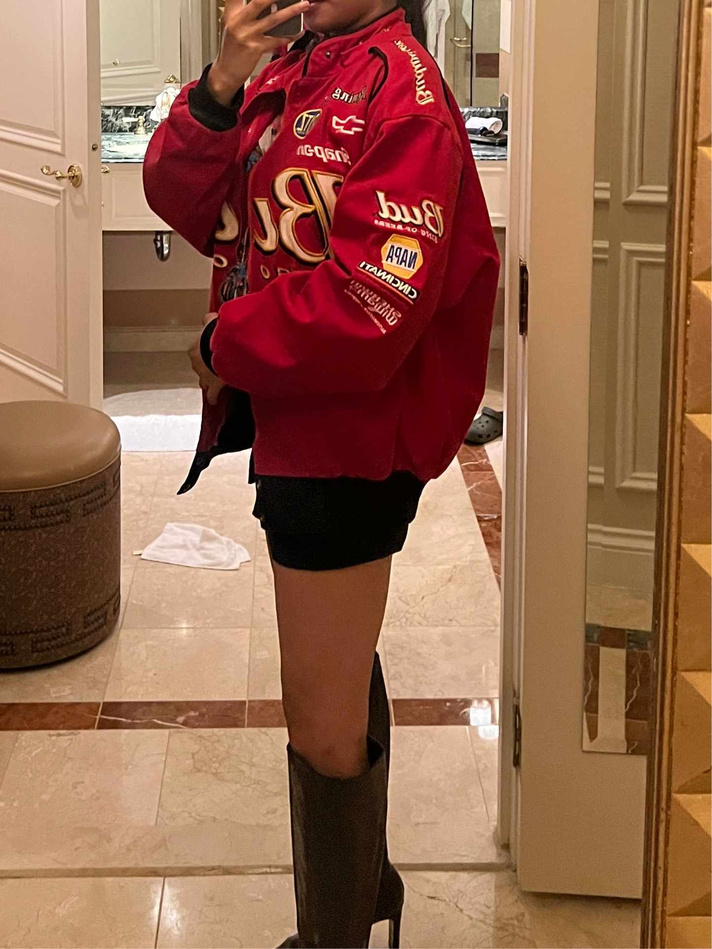 Blouson aviateur Budweiser Nascar