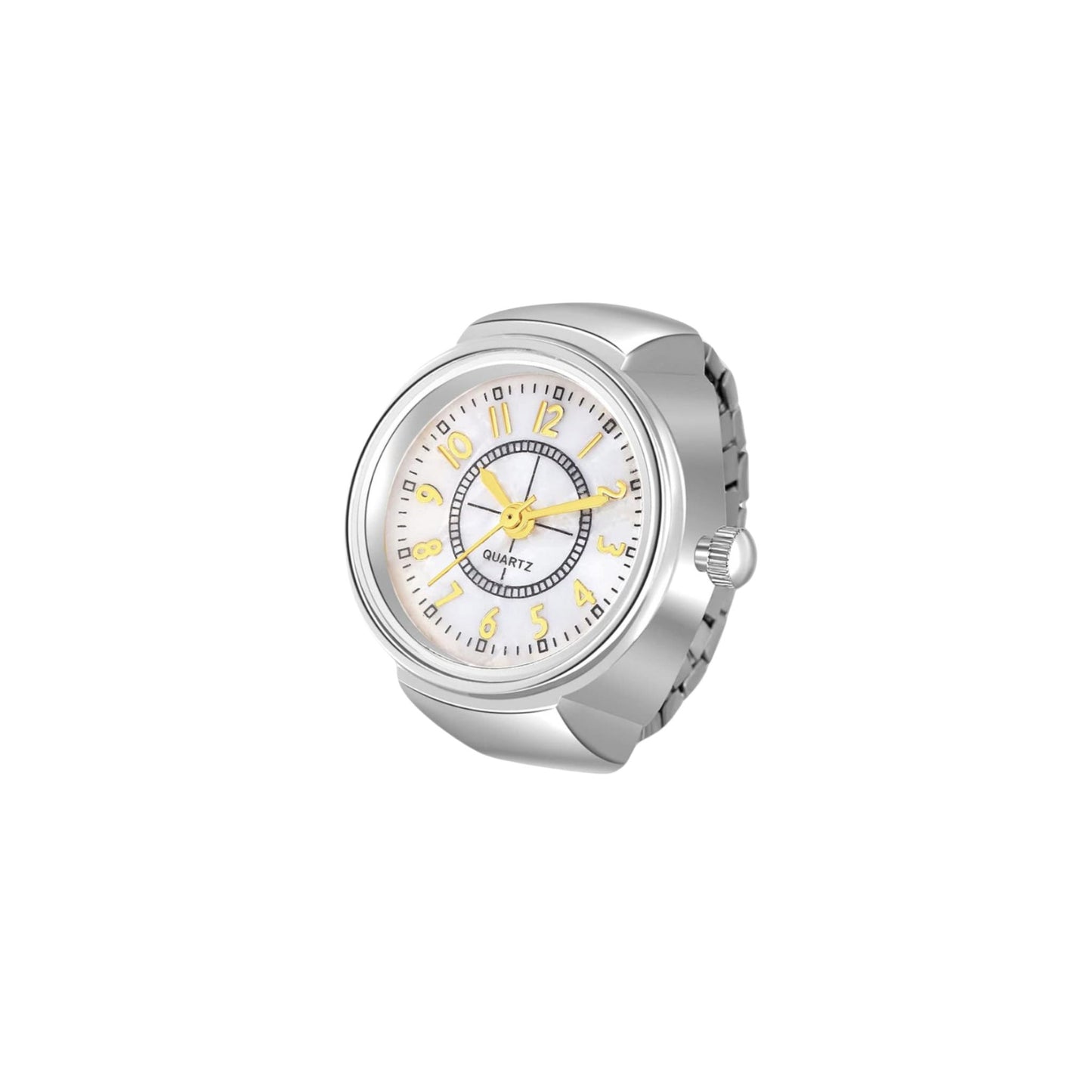 Midnight Pearl Watch Ring - Gold/Silver *WATERPROOF*