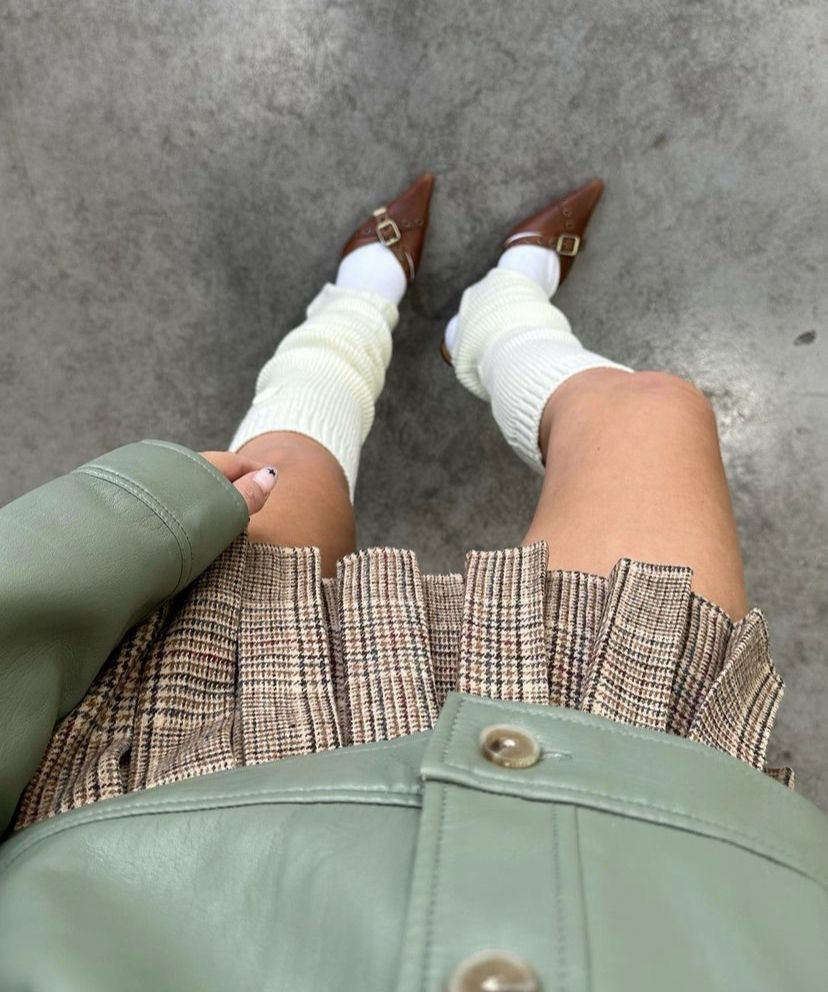 WITH JEAN Plaid Hudson Skirt (XS)