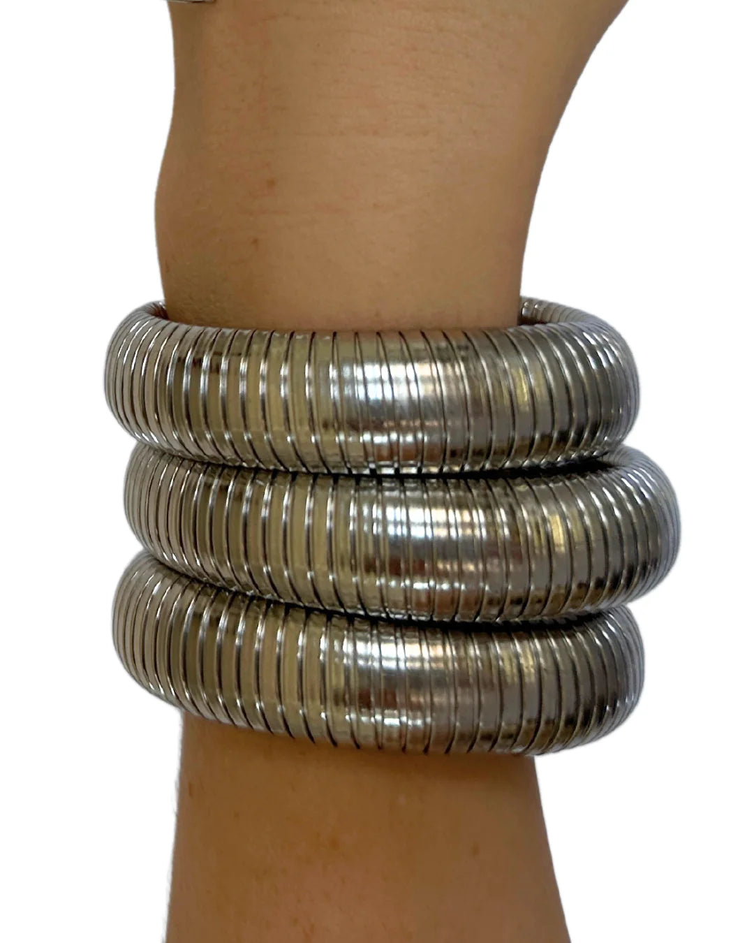 Bracelet Cléopâtre - Or/Argent (Largeurs assorties)