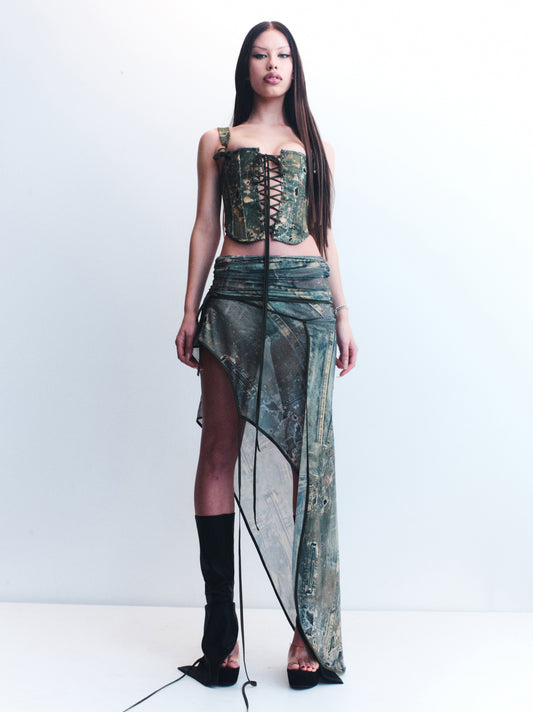 Green Tripoli Corset