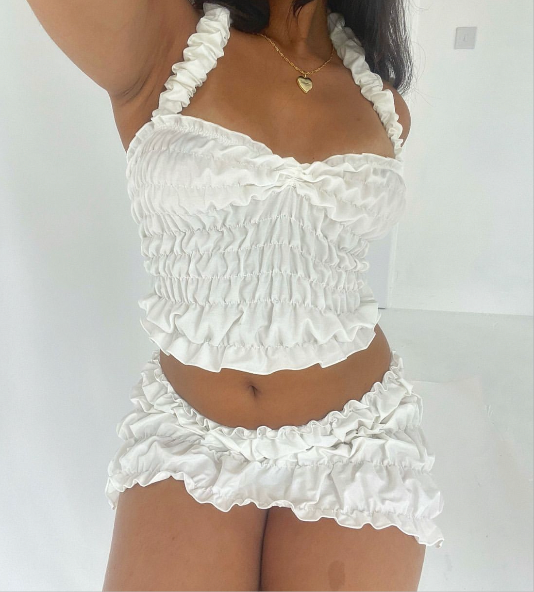 Haut licou chouchou - Blanc (S/M)