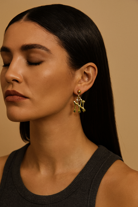 Yankee Drop Earrings - Gold