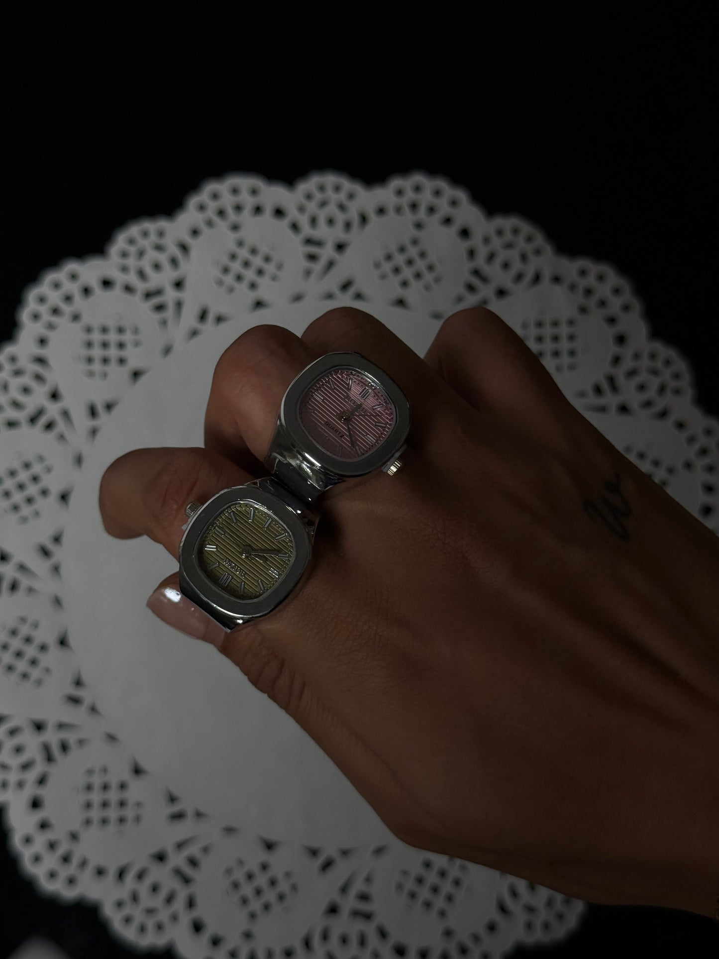 Bottega Watch Ring - Silver
