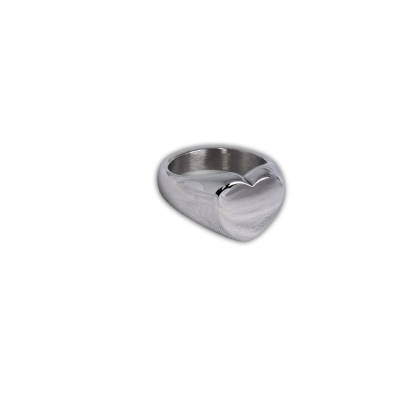 Chevalière en argent avec inscription « Chérie »