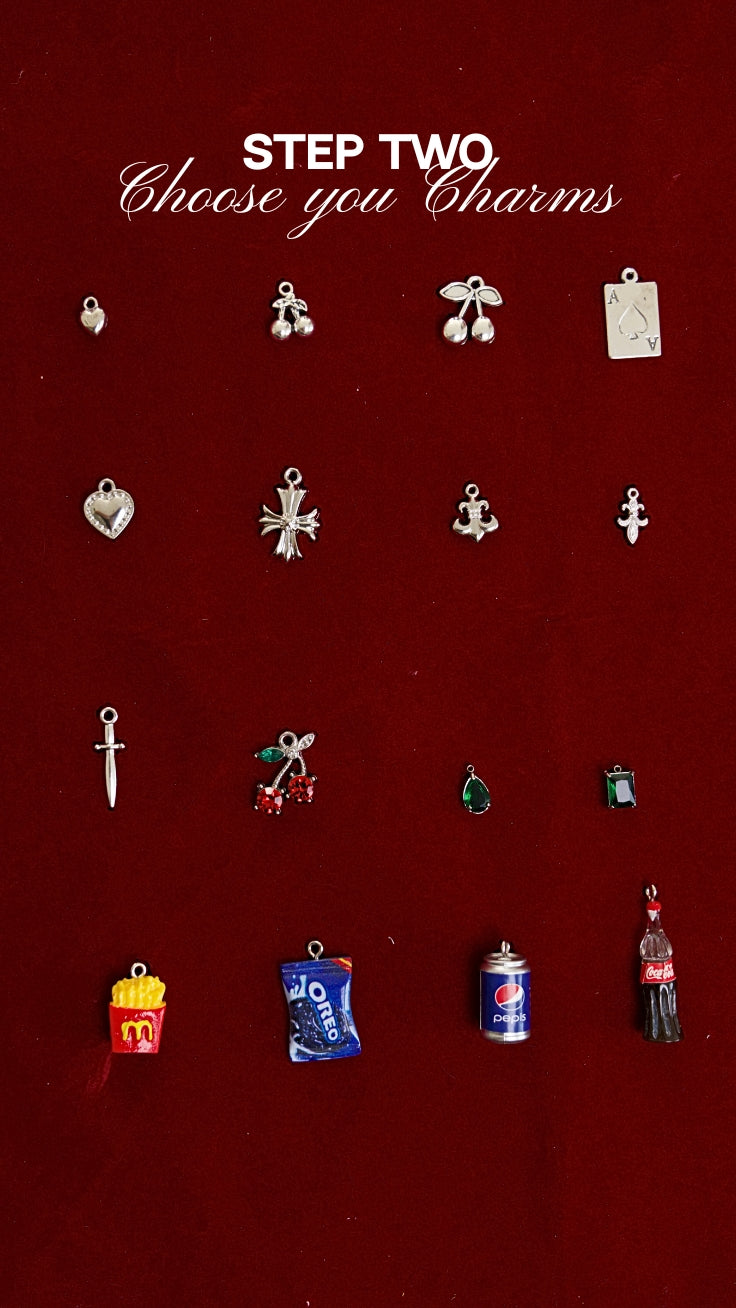 Build-A-Baddie Charm Necklace - Gold/Silver