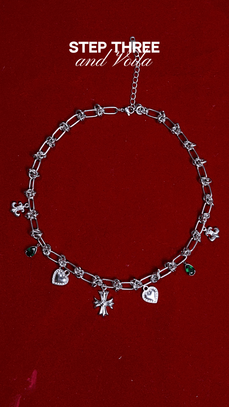 Build-A-Baddie Charm Necklace - Gold/Silver