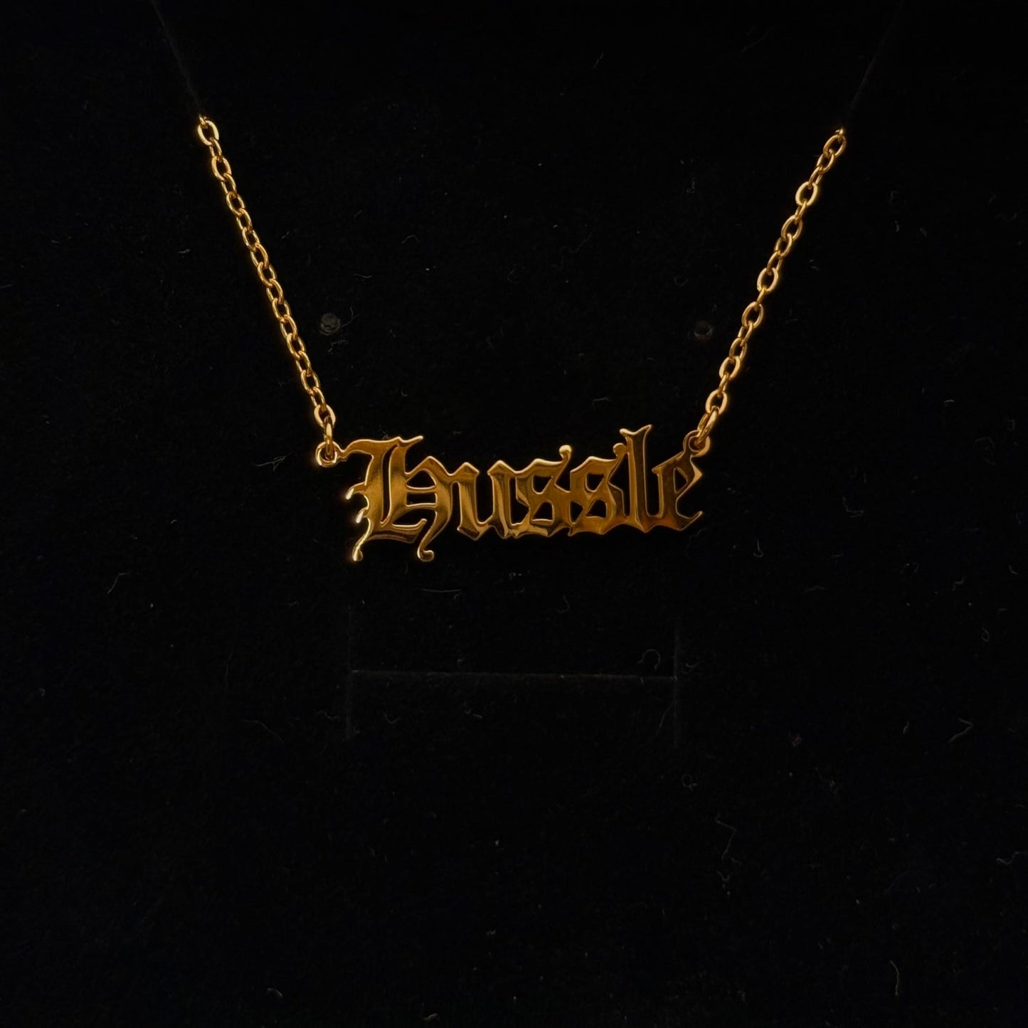 Collier avec plaque signalétique personnalisée - Plaqué or 18 carats/argent