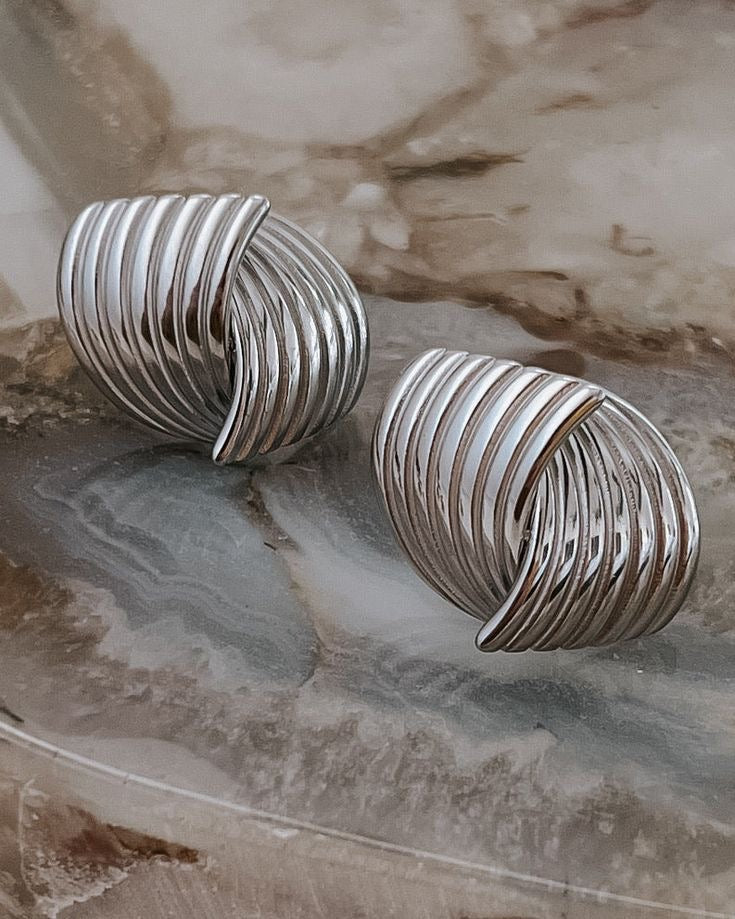 Boucles d'oreilles lisses - Argent