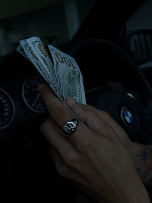 NY Yankee Crest Ring - Silver