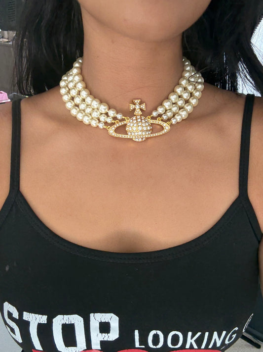 SS41 Saturn Choker *WATERPROOF & TARNISH-PROOF*