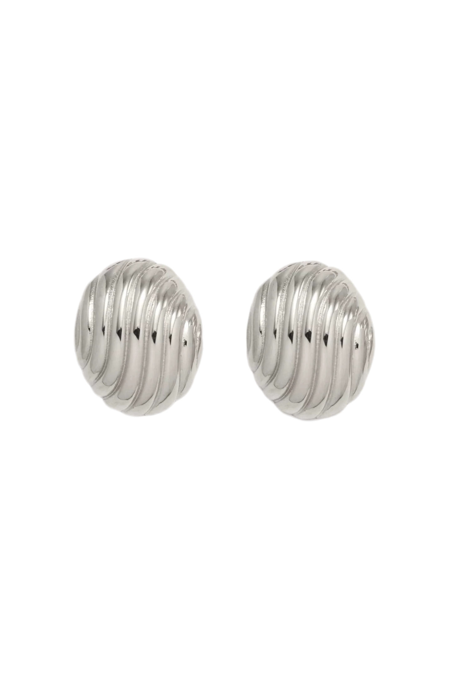 Boucle d'oreille sculptée - Argent