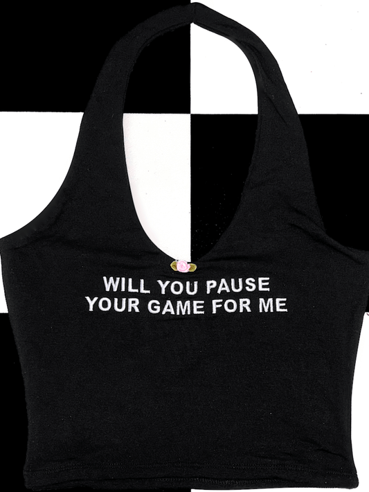 O-Mighty Will you Halter in Black (S)