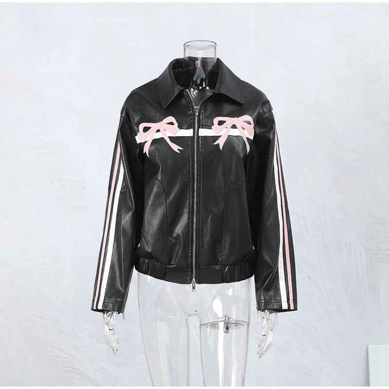 Blouson aviateur Harajuku (rose)